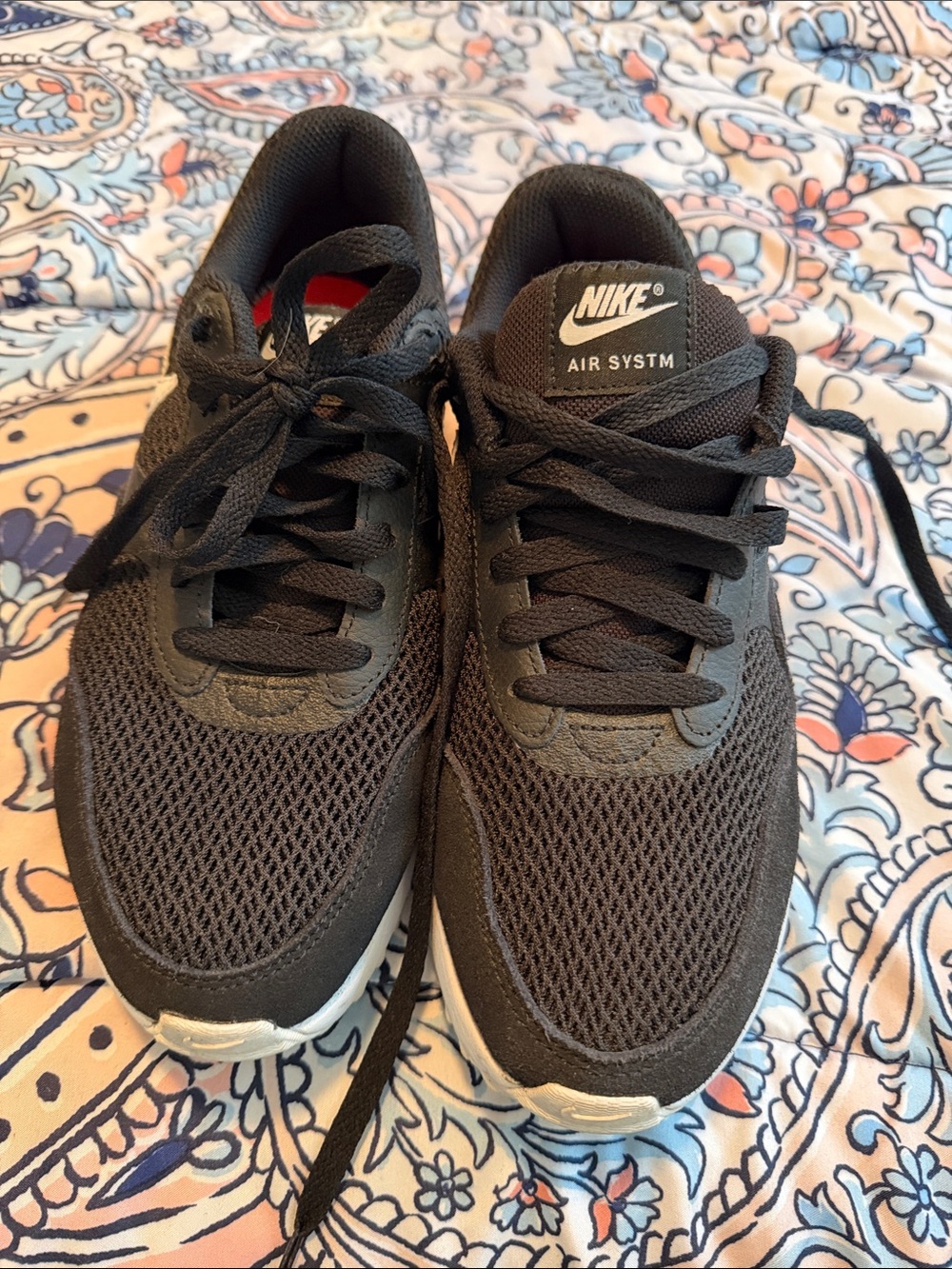 Nike Men’s Black Mesh Air System Sneakers